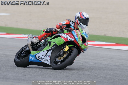 2010-06-26 Misano 0876 Rio - Supersport - Free Practice - Joan Lascorz -  Kawasaki ZX-6R